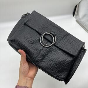 Vince Camuto Bubble Lamb Leather Livy Crossbody Bags Black